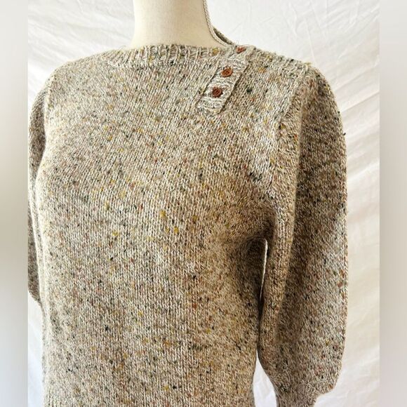 Vintage Foxmoor Knit Sweater Pullover Dainty Cottagecore Large Speckled - Picture 2 of 7